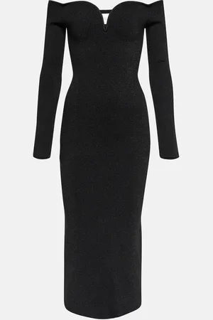 GALVAN Off-Shoulder-Midikleid Grace