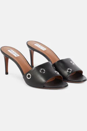 Alaïa Alaïa Verzierte Pantoletten Oeillets aus Leder