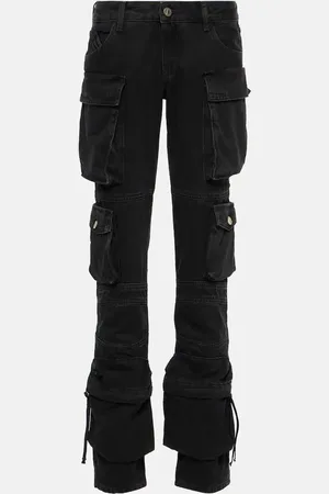The Attico Low-Rise Straight Cargo-Jeans