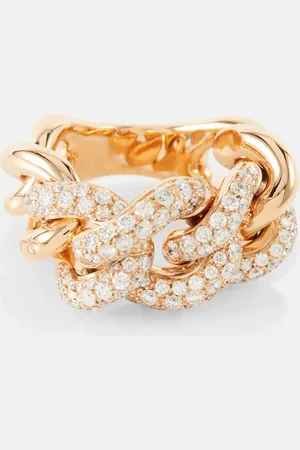 Pomellato Ring Catene aus 18kt Rosé mit Diamanten