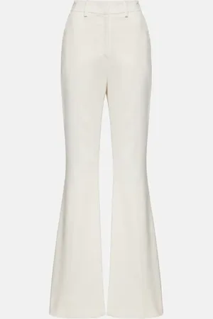 Balmain High-Rise-Schlaghose aus Crêpe