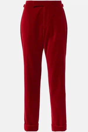 Tom Ford Cropped-Hose aus Samt