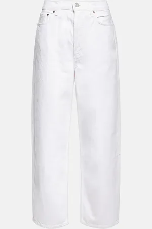 AGOLDE Mid-Rise Wide-Leg Jeans Dara