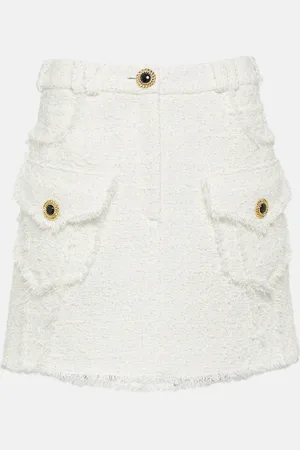 Balmain Minirock aus Tweed