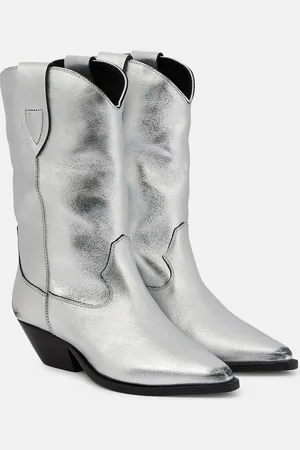Isabel Marant Westernstiefel Duerto aus Metallic-Leder