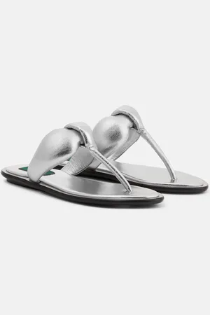 Puccini Sandalen aus Metallic-Leder