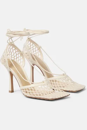Bottega Veneta Pumps Stretch aus Mesh und Leder