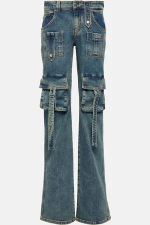 BLUMARINE Low-Rise-Cargohose aus Denim