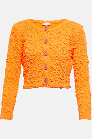 LOVESHACKFANCY Cropped-Cardigan Senina aus Jersey
