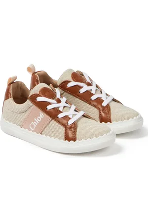 Chloé Chloé Kids Sneakers aus Canvas und Leder
