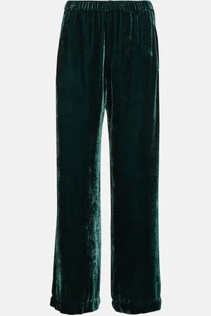 Velvet Weite Hose Frida aus Samt