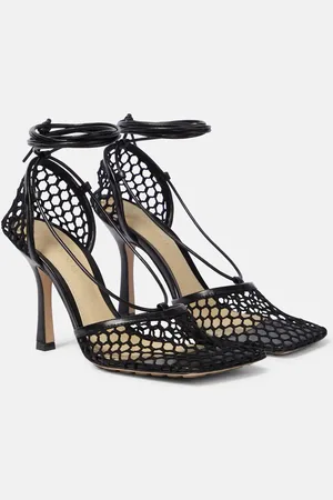 Bottega Veneta Pumps Stretch aus Mesh und Leder