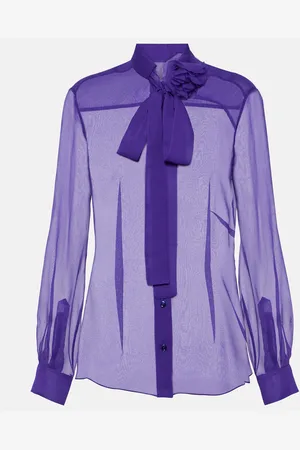 Dolce & Gabbana Schluppenbluse aus Seidenchiffon