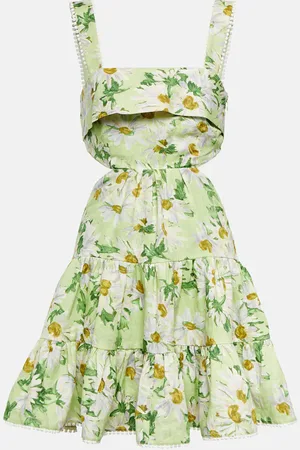ALÉMAIS Alémais Bedrucktes Minikleid Astra aus Leinen