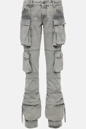 The Attico Low-Rise Straight Cargo-Jeans