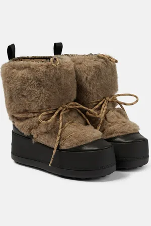 Max Mara Schneestiefel mit Teddyfleece