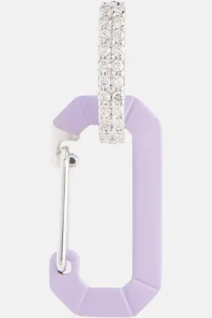 Eera Eéra Einzelner Ohrring Chiara Small aus 18kt Weißgold mit Diamanten