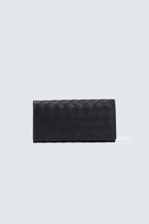 Bottega Veneta Portemonnaie Intrecciato aus Leder