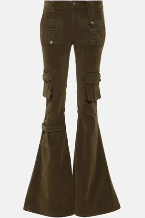 BLUMARINE Low-Rise-Cargohose aus Samt