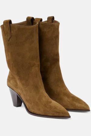 Aquazzura Westernstiefel Boogie aus Veloursleder
