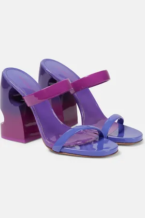 OFF-WHITE Sandalen Shade Meteor aus Lackleder