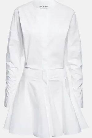 Alaïa Alaïa Minikleid aus Baumwollpopeline