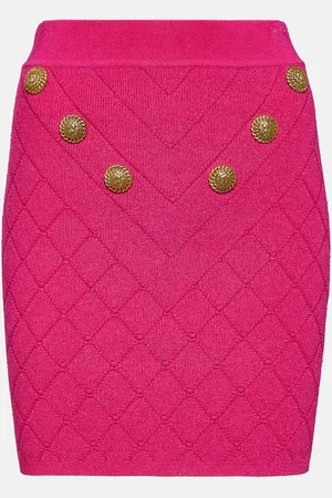 Balmain Verzierter Minirock aus Strick