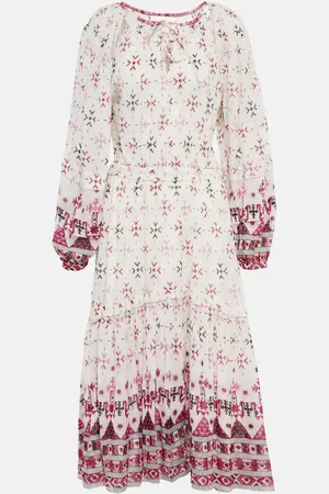 Marant Etoile Bedrucktes Midikleid Fratela aus Baumwolle
