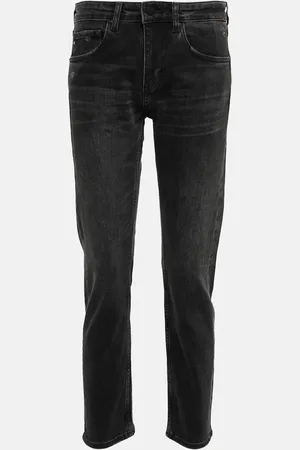 AG Jeans Mid-Rise Jeans Girlfriend