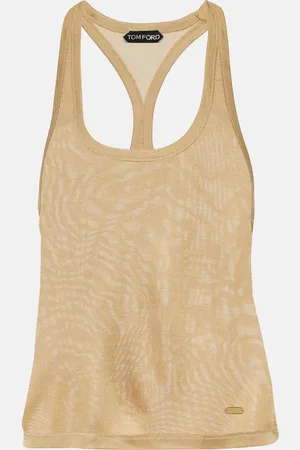 Tom Ford Top Micro-Rib aus Seiden-Jersey