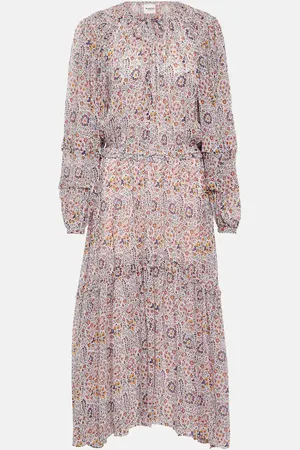 Marant Etoile Bedrucktes Midikleid Naema aus Crêpe