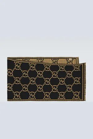 Gucci Schal GG aus Woll-Jacquard