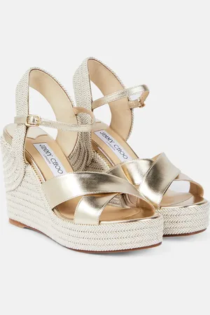 Jimmy Choo Wedge-Sandalen Dellena 100 aus -Leder