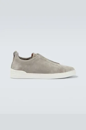 Ermenegildo Zegna Sneakers Triple Stitch aus Veloursleder