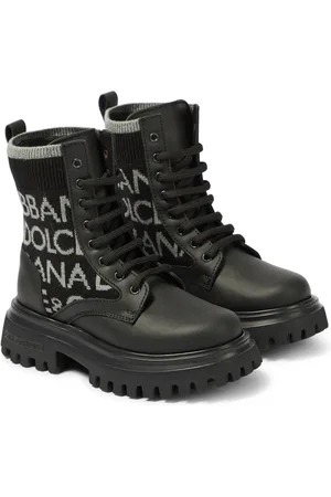 Dolce & Gabbana Schnürstiefel mit Leder
