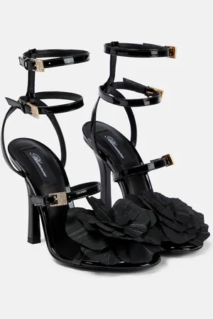 BLUMARINE Sandalen aus Lackleder