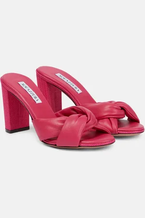 Aquazzura Pantoletten Olie 85 aus Leder