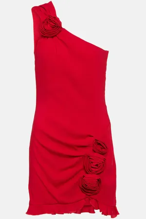BLUMARINE One-Shoulder-Minikleid aus Crêpe