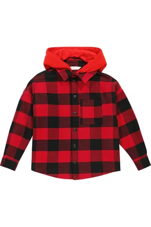Palm Angels Karierte Jacke aus Baumwolle