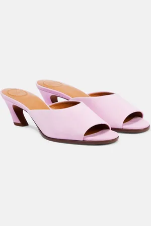 Chloé Chloé Pantoletten Oli aus Veloursleder