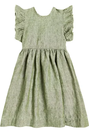 Il gufo Kleid aus Leinen