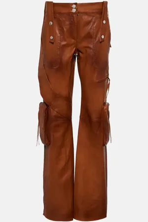 BLUMARINE Cargohose aus Leder