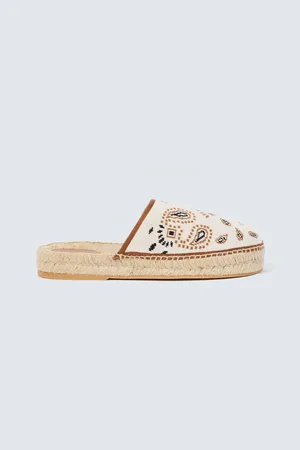 Alanui Espadrille-Slippers Bandana aus Strick