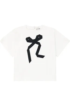Il gufo Bedrucktes T-Shirt aus einem Baumwollgemisch