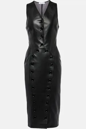 Alaïa Alaïa Midikleid aus Leder