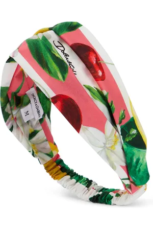 Dolce & Gabbana Bedrucktes Haarband aus Baumwolle