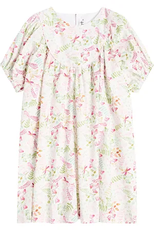 Il gufo Kleid aus Baumwolle