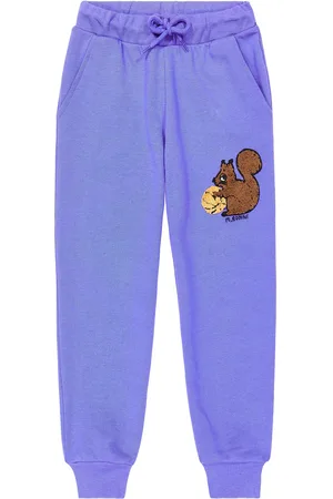 Mini Rodini Jogginghose Squirrel aus Baumwoll-Chenille