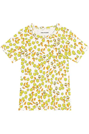 Mini Rodini T-Shirt Flowers aus einem Baumwollgemisch