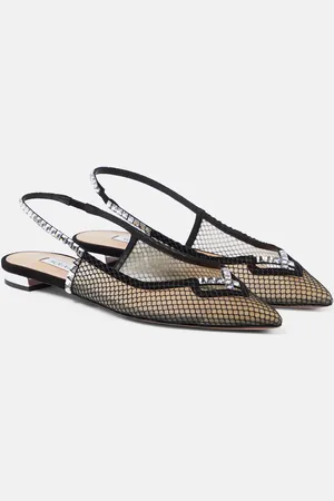 Aquazzura Slingback-Ballerinas Forbidden Love aus Mesh